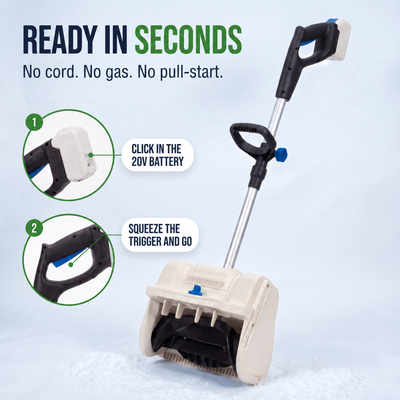 Groundkeep cordless snow shovel